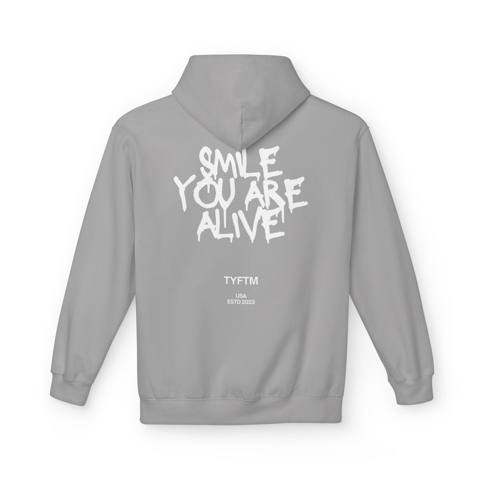 Smile You Are Alive Hoodie — Positive Graffiti Graphic Hoodie
